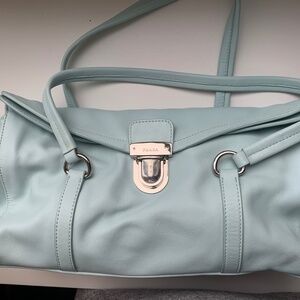 Prada Baby Blue Leather Handbag